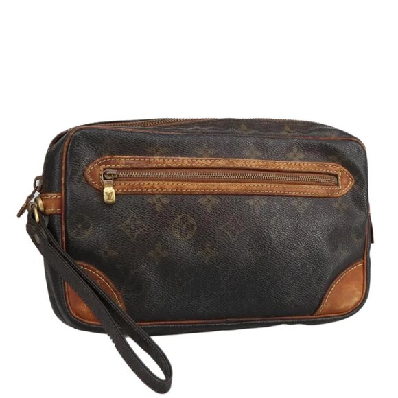 LOUIS VUITTON Monogram Marly Dragonne GM Clutch Bag M51825 LV Auth 97858 - Picture 1 of 16